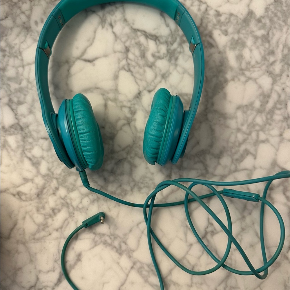 Beats By Dre Teal Wired Headphones